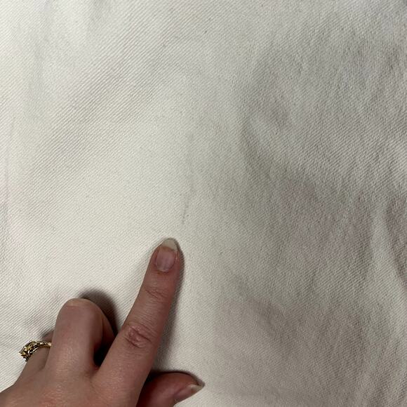 Madewell Wide Sweep Trouser Jeans Womens 27 Ivory Career Minimalist Clean Girl - Picture 9 of 11